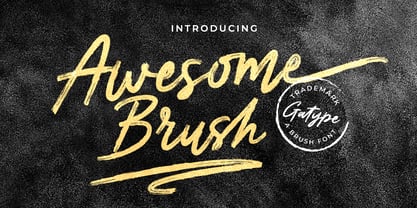 Awesome Brush Font Poster 1