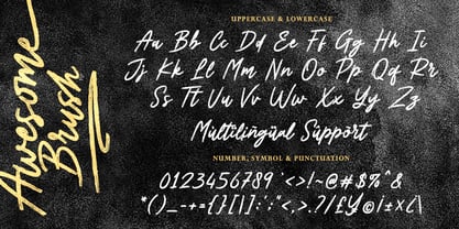 Awesome Brush Font Poster 6