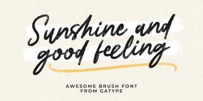 Awesome Brush Font Poster 3