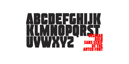 Artch Font Poster 3