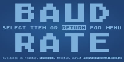 Baud Rate Font Poster 1