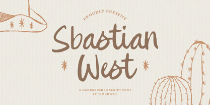 Sbastian West Font Poster 1