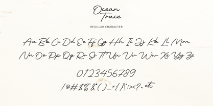 Ocean Trace Font Poster 10