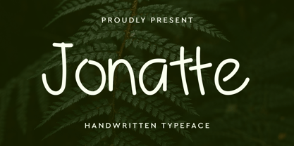 Jonatte Font Poster 1