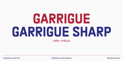 Garrigue Font Poster 1