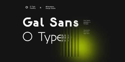 Gal Sans O Type Font Poster 1