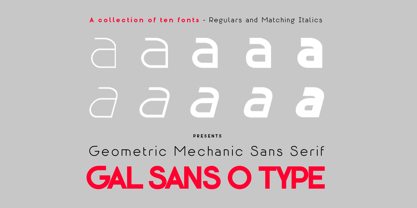 Gal Sans O Type Font Poster 1