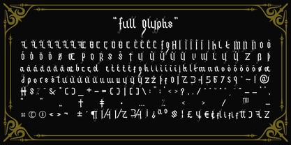 Alitun incanor Font Poster 10