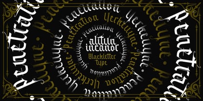 Alitun incanor Font Poster 3