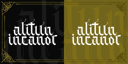 Alitun incanor Font Poster 2