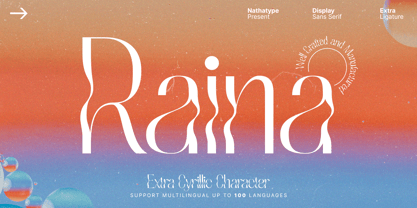 Raina Font Poster 1