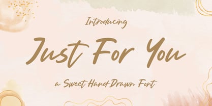 Just For You Font Poster 1