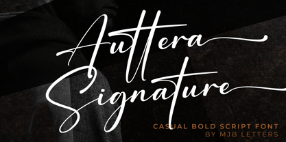 Auttera Signature Font Poster 1