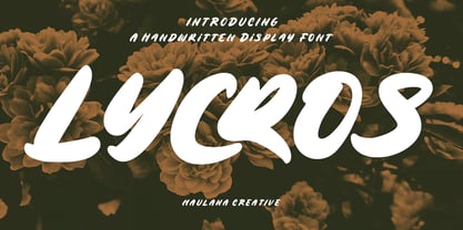 MC Lycros Font Poster 1