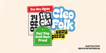 Cleo Folk Font Poster 7