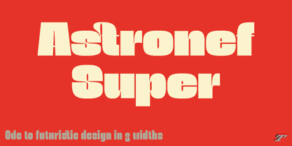 Astronef Std Super Font Poster 1