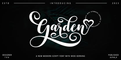 Garden Script Font Poster 1