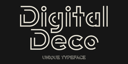 Digital Deco Font Poster 1