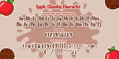 Apple Chunky Font Poster 5