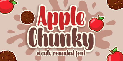 Apple Chunky Fuente Póster 1