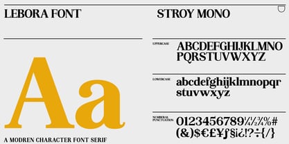 Lebora Font Poster 3