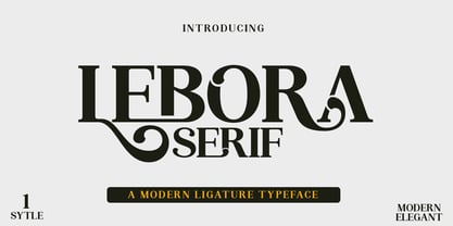 Lebora Font Poster 1