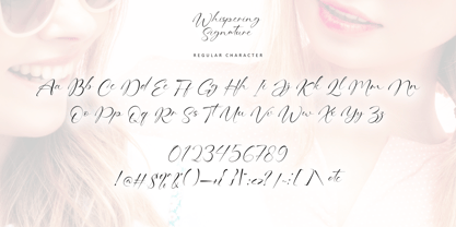 Whispering Signature Font Poster 9