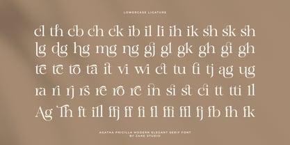 Agatha Pricilla Font Poster 11