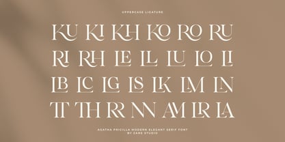 Agatha Pricilla Font Poster 10