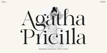 Agatha Pricilla Font Poster 1