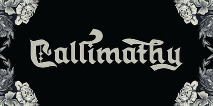 Callimathy Font Poster 1