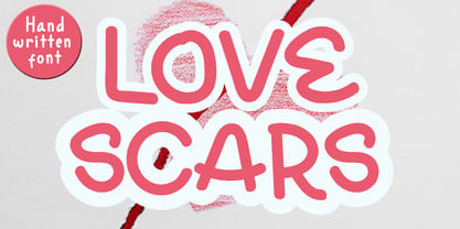 Love Scars Handwritten Font Poster 1