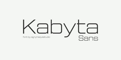 Kabyta Font Poster 1