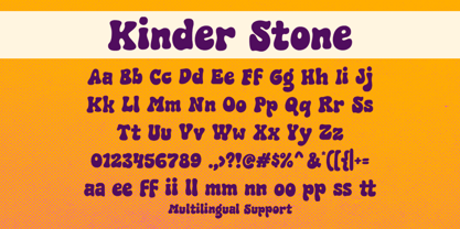 Kinder Stone Font Poster 5