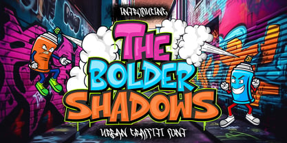 The Bolder Shadow Font Poster 1