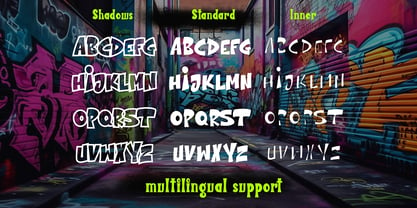 The Bolder Shadow Font Poster 3