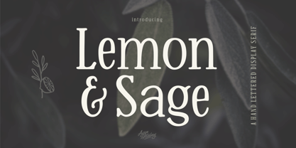 Lemon And Sage Font Poster 1