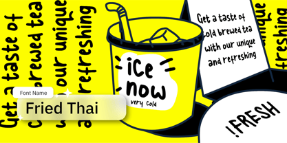 Fried Thai Font Poster 1