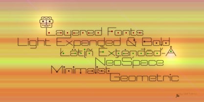 Neospace Expanded Font Poster 14