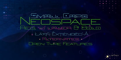 Neospace Expanded Font Poster 11