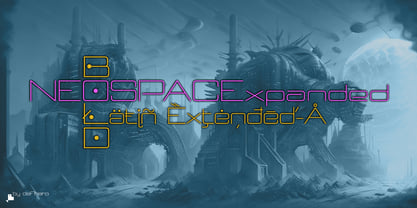 Neospace Expanded Font Poster 5