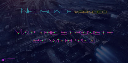 Neospace Expanded Font Poster 10