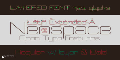 Neospace Expanded Font Poster 4