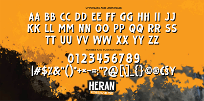 Heran Font Poster 6