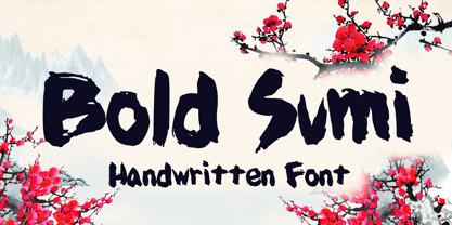 Bold Sumi Font Poster 1