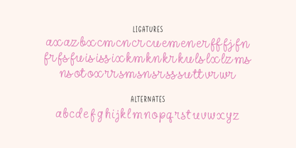 Adorable Notebook Font Poster 11