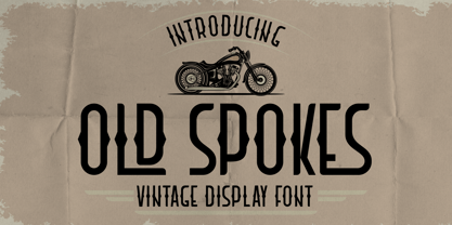 Old Spokes Font Poster 1