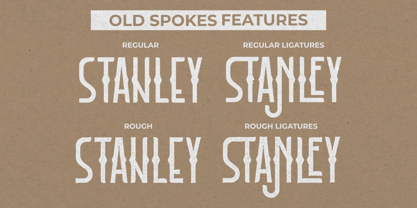 Old Spokes Font Poster 9