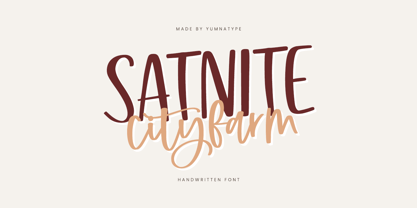 Satnite Cityfarm Font Poster 1