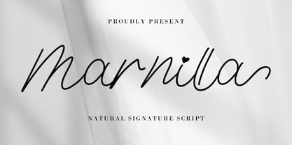 Marnilla Signature Font Poster 1